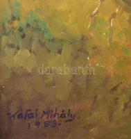 id. Kátai Mihály (1906-1983): Őszi erdő, 1983. Olaj, farost, jelezve balra lent. 50×70 cm. Dekoratív...