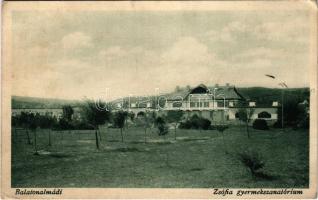 1930 Balatonalmádi, Zsófia gyermekszanatórium (ázott sarok / wet corner)