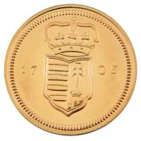 DN "Magyarok Kincstára - II. Rákóczi Ferenc, 20 poltura, 1705" bronz utánveret kapszulában...