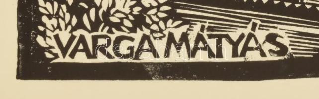 Varga Mátyás (1910-2002): Veszprém, 1975. Fametszet, papír, jelzett a metszeten, 46×66 cm