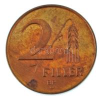 1947. 2f tombak "rozettás Artex utánveret" T:UNC,AU patina Hungary 1947. 2 Fillér Cu-Zn "rosette Artex restrike" C:UNC,AU patina Adamo F1