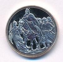 DN " Magyarok Kincstára - Milleniumi 1 korona" ezüstözött Cu ötvözet emlékérem tanúsítvánn...