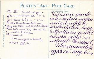 1933 Kandy (Sri Lanka, Ceylon), View from Wace Park - A lap hátoldalán cserkészlány levele a IV. Vil...