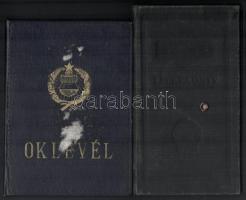 1953-1956 Mezőgazdasági mérnöki oklevél és leckekönyv