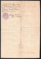 1939 Krausz Ignác körmendi rabbi által aláírt anyakönyvi kivonat