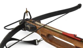 Nyílpuska, számszeríj, jó állapotban, egy nyíllal 85x62 cm