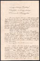 1934 Vásárhelyi János erdélyi református püspök által aláírt levél + 2 db kérvény