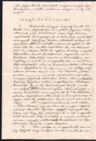 1934 Vásárhelyi János erdélyi református püspök által aláírt levél + 2 db kérvény