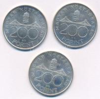 1994. 200Ft "Deák" Ag (3x) T:AU patina Adamo F13.1