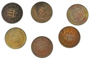 1946. 2f bronz (6x) T:XF
Adamo F1