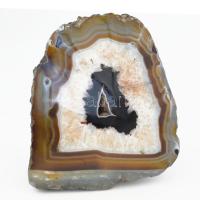 Achát ásvány, nagy méretű kristály telep. 23x19 cm