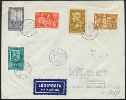 1940 Légi levél cenzúrázva Mátyás sorral Németországba / Censored airmail cover to Germany