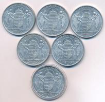 1943. 5P Al "Horthy Miklós születésének 75. évfordulójára" (6x) T:AU,XF 
Adamo P8.3