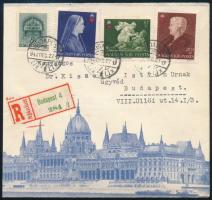 1942 Ajánlott Budapest helyi levél / Registered local cover