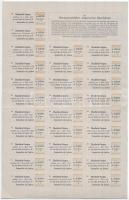 Nagyszeben 1892. "Nagyszebeni Általános Takarékpénztár" záloglevele 100Ft-ról német és mag...