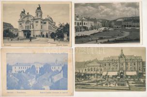 18 db főleg régi erdélyi város képeslap, közte 1 Pöstyén / 18 pre-1945 Transylvania town-view postcards, including 1 Piestany (Slovakia)