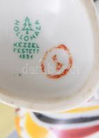 Hollóházi "art deco" kakas figura (terv: Török János). Kézzel festett, jelzett, hibátlan, ...