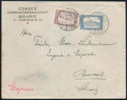 1921 Expressz levél Svájcba / Express cover to Switzerland