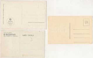 3 db régi román katonai fotó képeslap / 3 pre-1945 photo postcards of Romanian soldiers