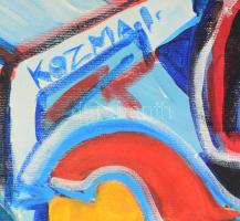 Kozma István (1937-2020): Nagybányai emlékek. Olaj, vászon, jelezve balra lent, hátoldalán a művész ...