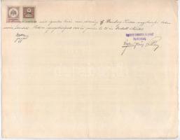 Nagykároly 1907. "Nagykárolyi Kereskedelmi- és Iparbank Részvénytársaság" részvénye 400K é...