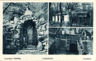 Csobánka Lourdesi barlang, kápolna és szentkút