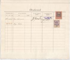 Kolozsvár 1894. "Kolozsvári Kereskedelmi-Bank" részvénye 200K-ról szárazpecséttel, szelvén...