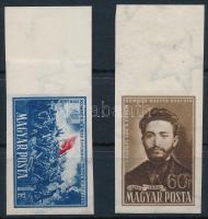 1951 Párizsi kommün ívszéli vágott sor / Mi 1163-1164 imperforate margin set