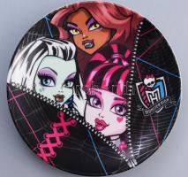 2010 Mattel Monster High dísztányér, jelzett, hibátlan, d: 20 cm