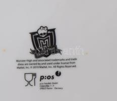 2010 Mattel Monster High dísztányér, jelzett, hibátlan, d: 20 cm