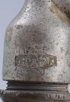 cc 1930 Minerva Cluj (Kolozsvár, Erdély) feliratos szódás, szikvizes üveg, sárkányos csőrrel. 31 cm