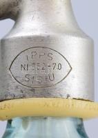 cca 1930 Turda, (Torda, Erdély) alján feliratos szódás, szikvizes üveg, sárkányos csőrrel. 31 cm