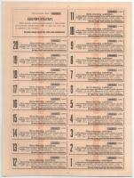 Budapest 1906. "Bács-Bodrog Vármegyei Helyi Érdekű Vasút Részvénytársaság" törzs-részvénye...