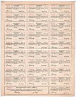 Budapest 1898. "Mátra-Körösvidéki Egyesült Helyi Érdekű Vasutak Részvénytársaság" törzsrés...