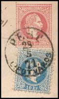 1871 5kr PS-cover with 10kr additional franking sent as domestic registered cover, "PEST / LIPÓ...