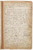 cca 1930-1940 Kézzel írt receptgyűjtemény magyar nyelven kb 100 oldalon. nagyrészt sütemény receptek...