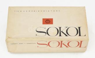 Sokol rádió, kiegészítőkkel, dobozában