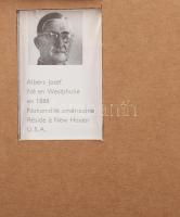 Josef Albers (1888-1976): Kompozíció (cím nélkül). Szitanyomat, papír, jelzés nélkül, Galerie Denise...