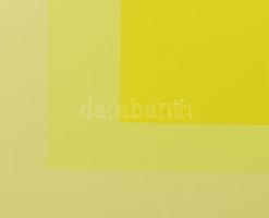 Josef Albers (1888-1976): Kompozíció (cím nélkül). Szitanyomat, papír, jelzés nélkül, Galerie Denise...