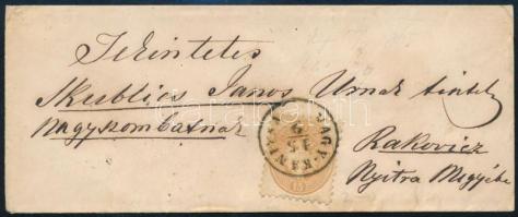 ~1864 15kr levélen, NAGY-KANIZSA - RAKOVICZ