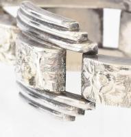 Ezüst(Ag) karperec, jelzett, h: 18,5 cm, nettó: 28,5 g