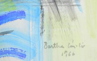 Bartha László (1902-1998): Absztrakt kompozíció (cím nélkül), 1966. Akvarell, papír. Jelzett. Dekora...