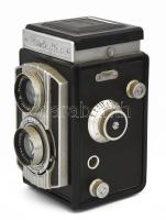 1955 Welta: Weltaflex kamera Meyer Trioplan 1:3,5/75 objektívekkel, jó állapotban