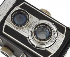 1955 Welta: Weltaflex kamera Meyer Trioplan 1:3,5/75 objektívekkel, jó állapotban