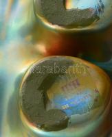 Zsolnay kisplasztika - Felnyergelt ló. Terv: Nádor Judit. Trébelt felület idéző, savmaratott felület...