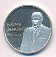 Kósa István (1953-) 1989. "Kádár János" Ag emlékérem (31,04g/0.925/38mm) T:UNC,AU (eredetileg PP)