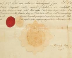 1840 Váltójegyzői kinevezés a debreceni váltótörvényszékre Fogarassy János és Sárváry Ferenc aláírás...