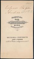 1862 Wittelsbach Erzsébet, Sisi (1837-1898) császár- és királyné portréja, keményhátú fotó Sorgato v...