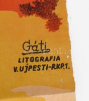 cca 1930-1940 Lángoló préri (Call of the Prairie) c. amerikai film magyar plakátja, rácsplakát, fősz...