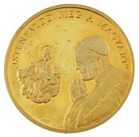 Bognár György (1944-) 1991. "II. János Pál pápa látogatása - 1991 Debrecen" kétoldalas ara...